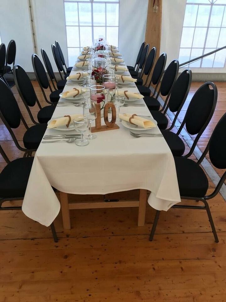 Bankettisch rund Holzkapptisch Bierzeltgarnitur mieten bei PSE-Events – 4