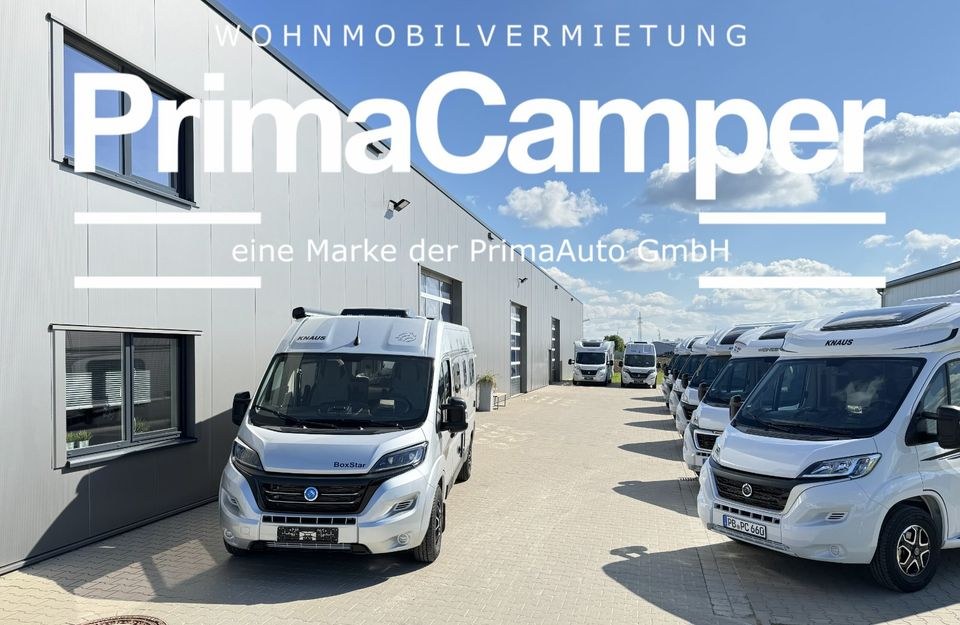 FREIE TERMINE Wohnmobil Camper Kasten mieten bei PrimaCamper-Team