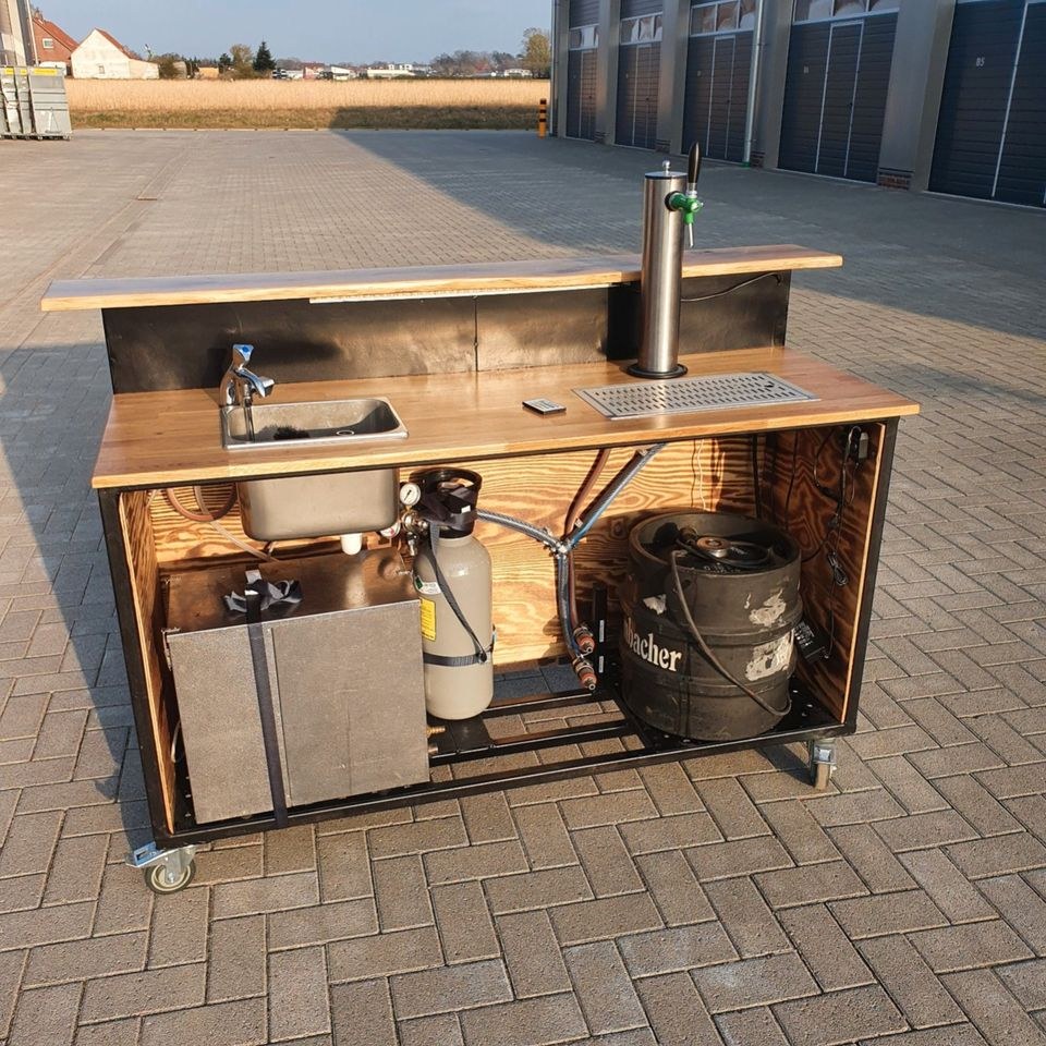 Theke Holzoptik mieten bei Richter Events – mobile Bar – 4