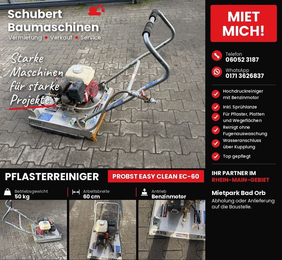 Pflasterreinigungsgerät Probst Easy Clean EC60 mieten in Bad Orb