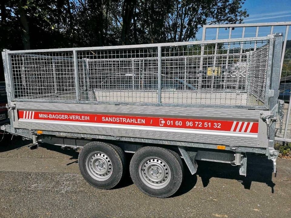Plattform Kipper Dreiseitenkipper Anhänger mieten bei Stemper – 2