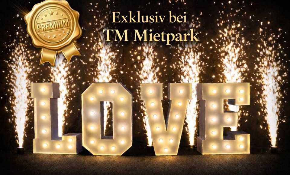 XXL LOVE Buchstaben Verlobung Antrag Deko❤ mieten bei TM Mietpark – 3