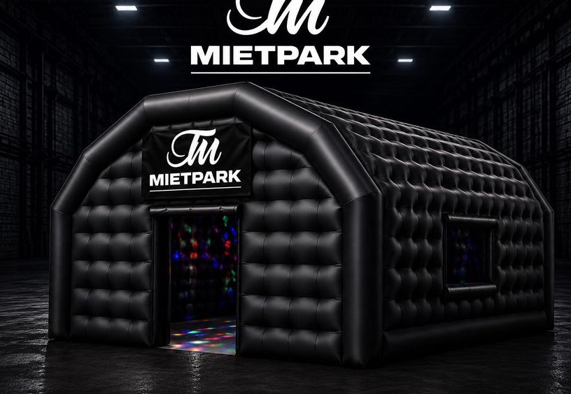 Disco Zelt Aufblasbares Partyzelt Feiern 8 x 6 mieten bei TM Mietpark