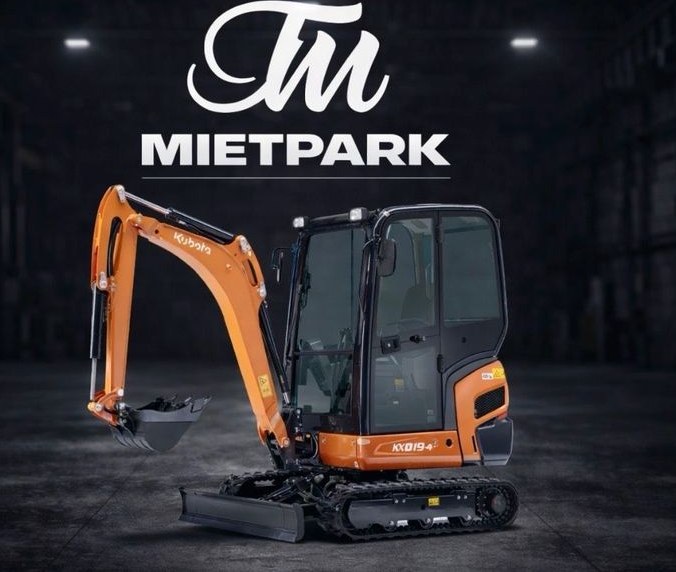 Minibagger Bagger 1,9t Garten Wurzeln Graben mieten bei TM Mietpark