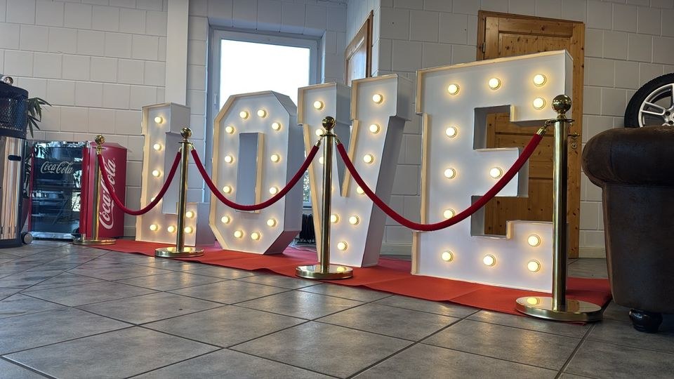 XXL LOVE Buchstaben Verlobung Antrag Deko❤ mieten bei TM Mietpark – 2