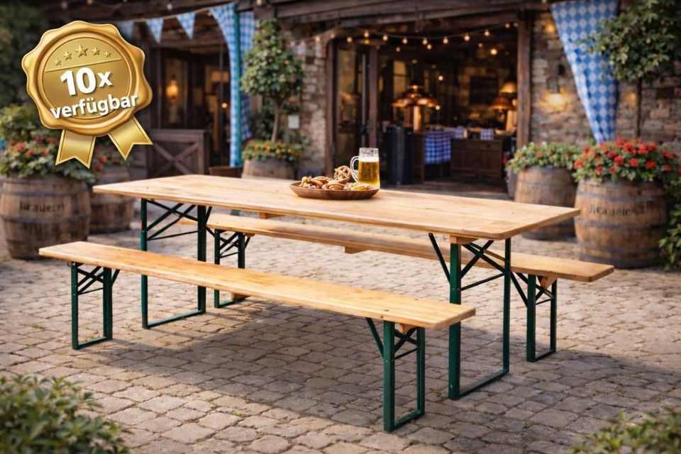 Bierzeltgarnitur Tisch Bänke mieten in Großefehn – Sitzplätze für alle – 2