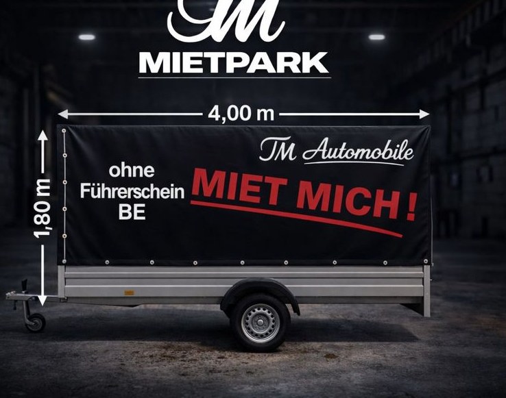 Planenanhänger Anhänger 750 kg mieten bei TM Mietpark