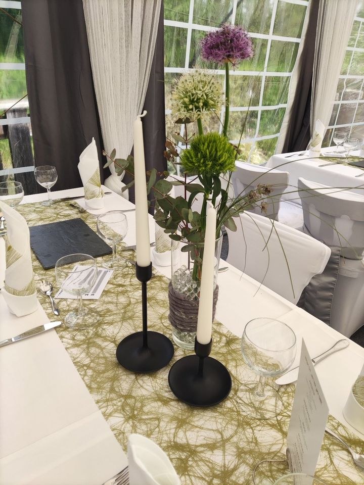 Satin Stuhlschleifen silber mieten in Waging am See – 4