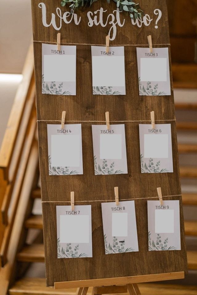 schöner Sitzplan HOLZ mieten in Waging am See – für die Hochzeit – 3