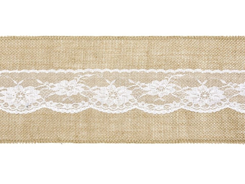 Vintage Stuhlschleifen Jute Spitze mieten in Waging am See – 4