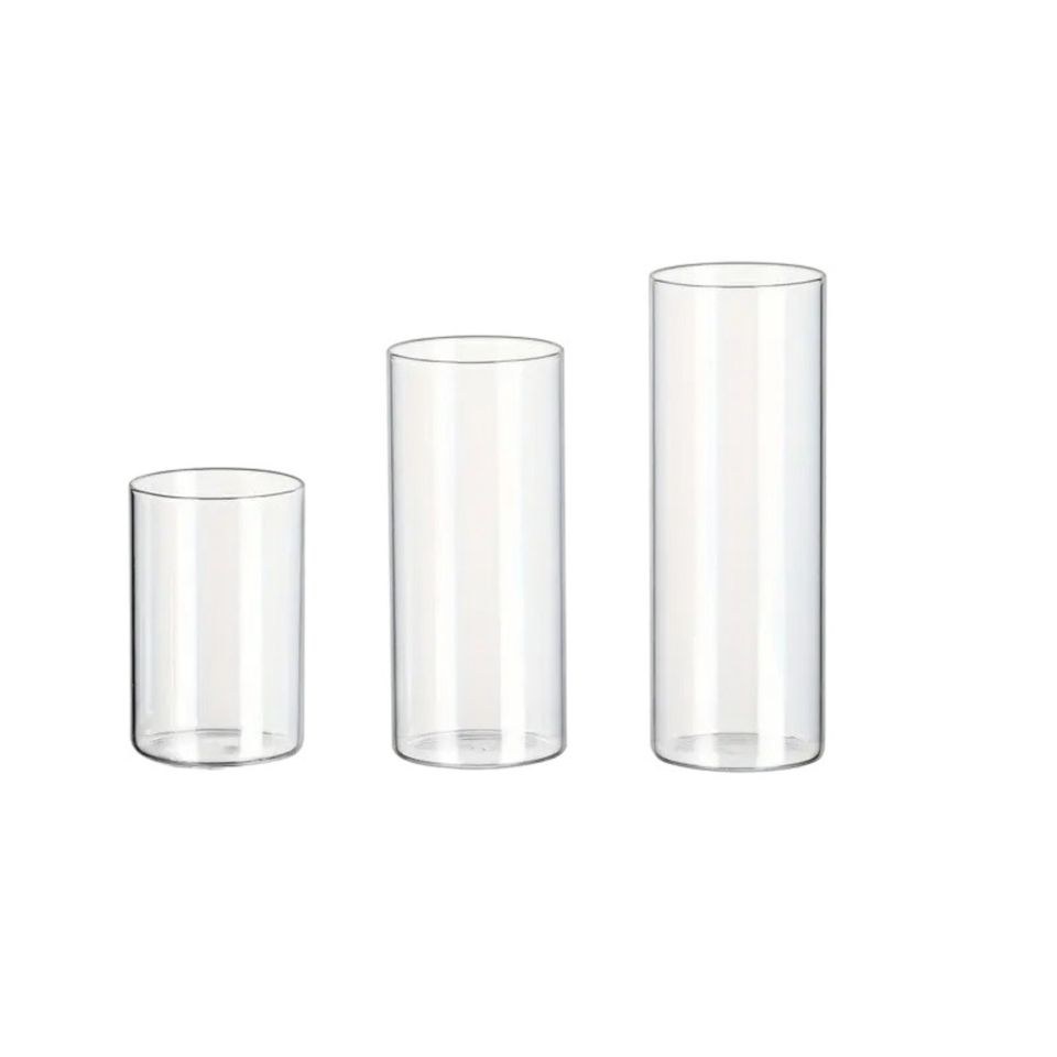 Set Zylindervasen 10cm 15cm 20 cm mieten in Waging am See