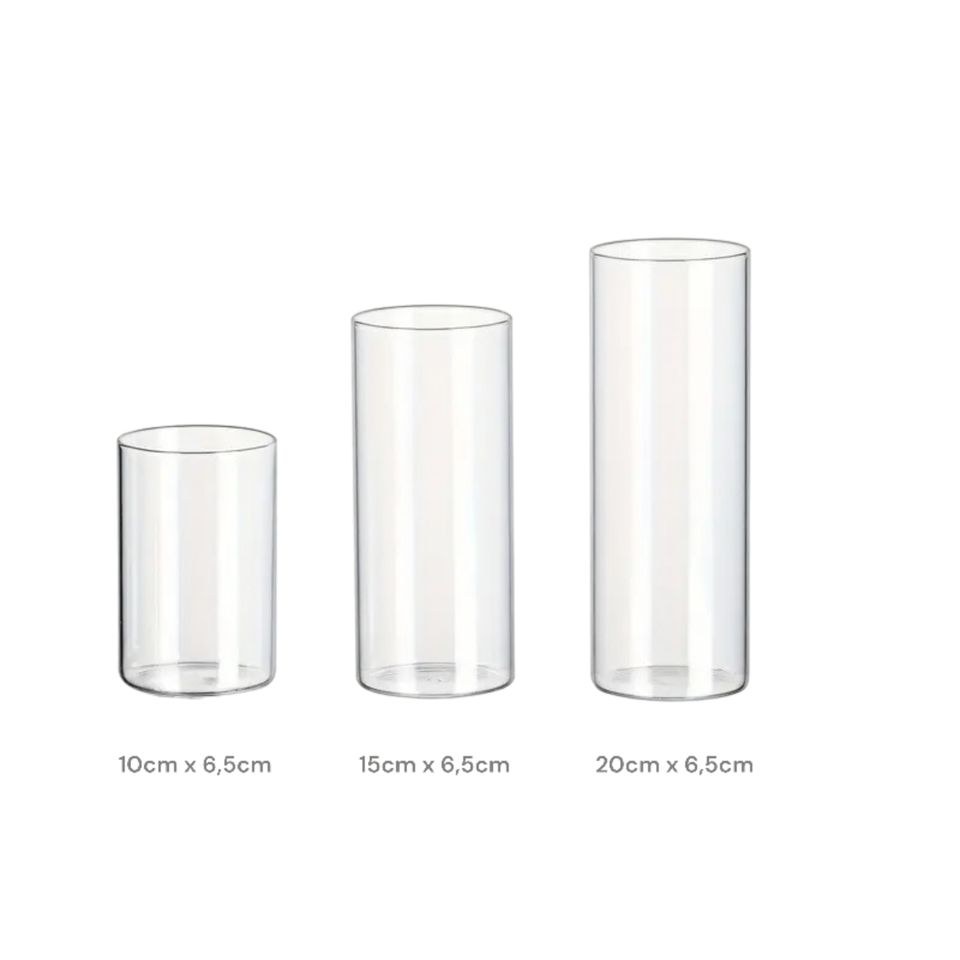 Set Zylindervasen 10cm 15cm 20 cm mieten in Waging am See – 2