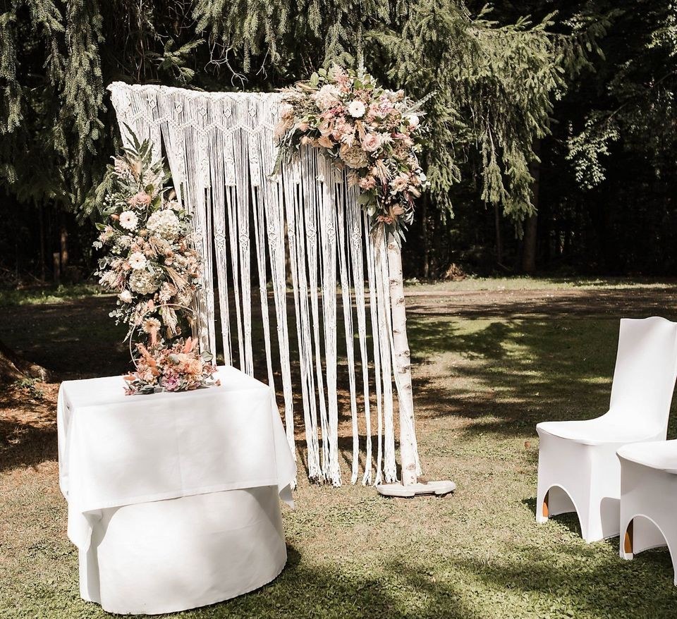 Traubogen Makramee BOHO Vintage mieten in Waging am See