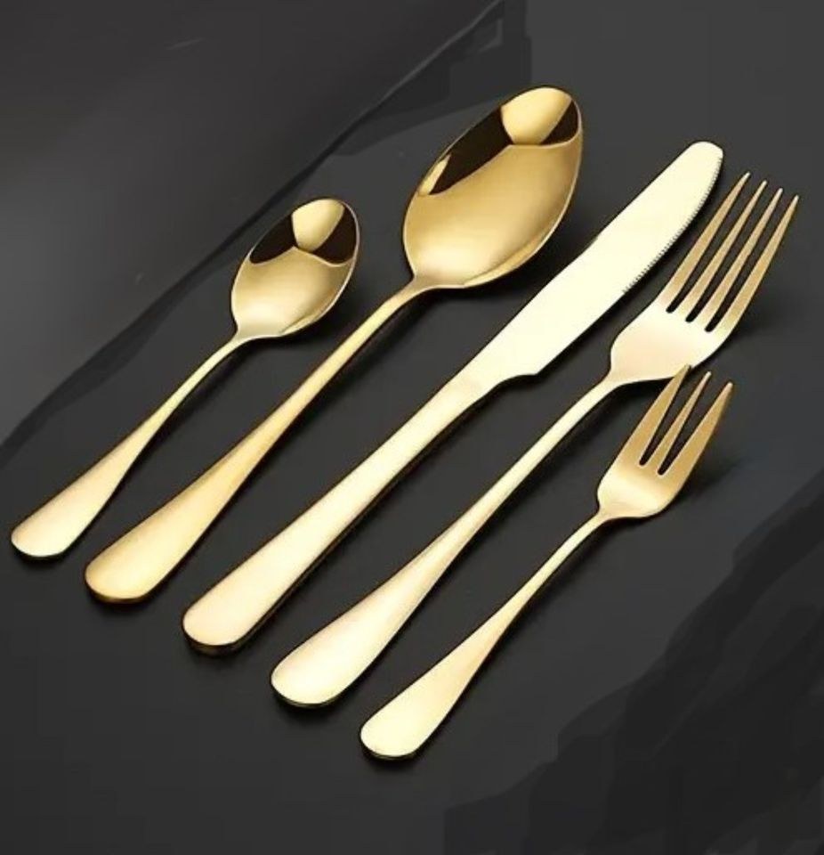 Besteck GOLD Besteckset mieten in Waging am See – für alle Gäste – 2