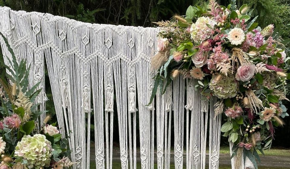 Traubogen Makramee BOHO Vintage mieten in Waging am See – 2