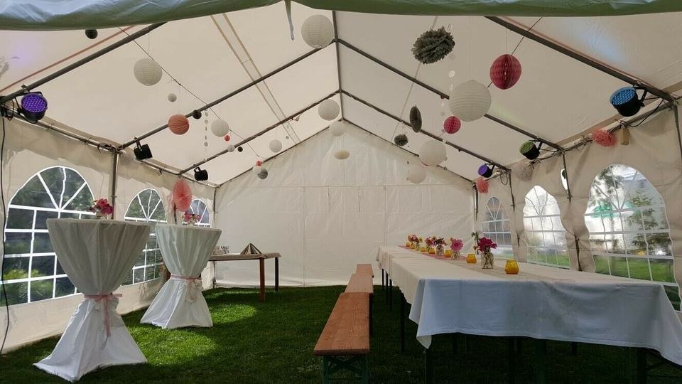 5x8m 5x12 m Partyzelte Festzelte Größen mieten in Hattenhofen – 2