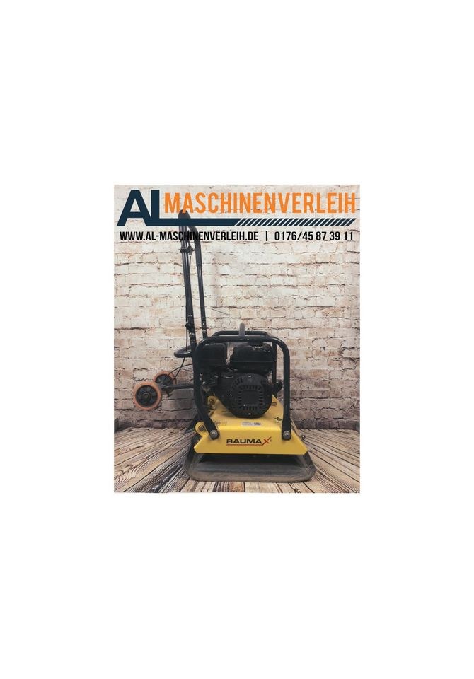 104 kg Rüttelplatte Rüttler mieten in Löhne – für Pflaster & Terrasse