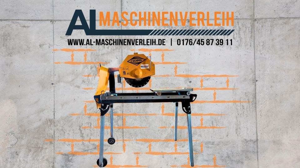 Nassschneidemaschine Tischsäge mieten bei AL Maschinenverleih Internet