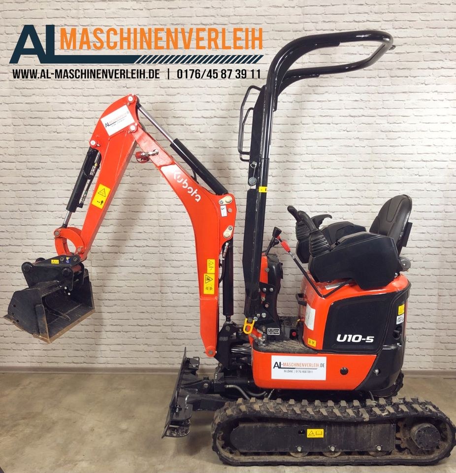 Kubota Minibagger Microbagger 1,12 t mieten in Löhne – 2