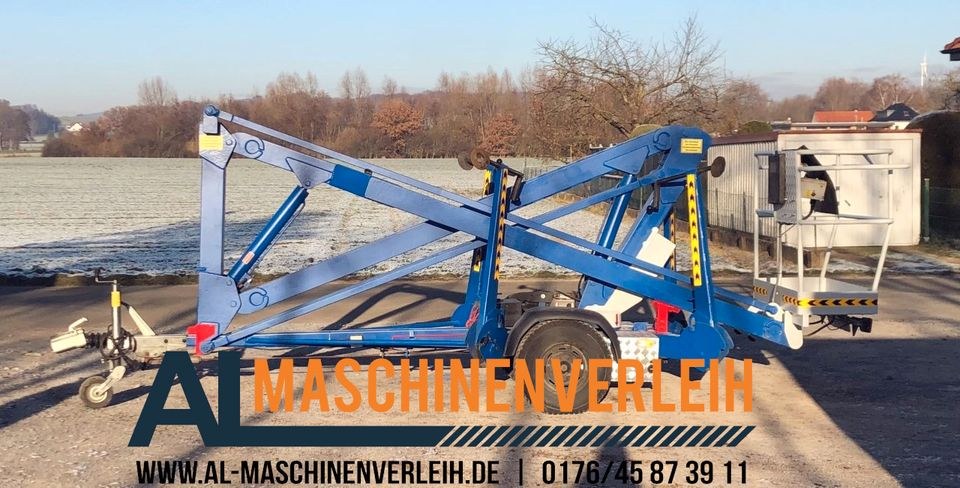 12 m Anhänger Arbeitsbühne Hubsteiger mieten in Löhne – 3