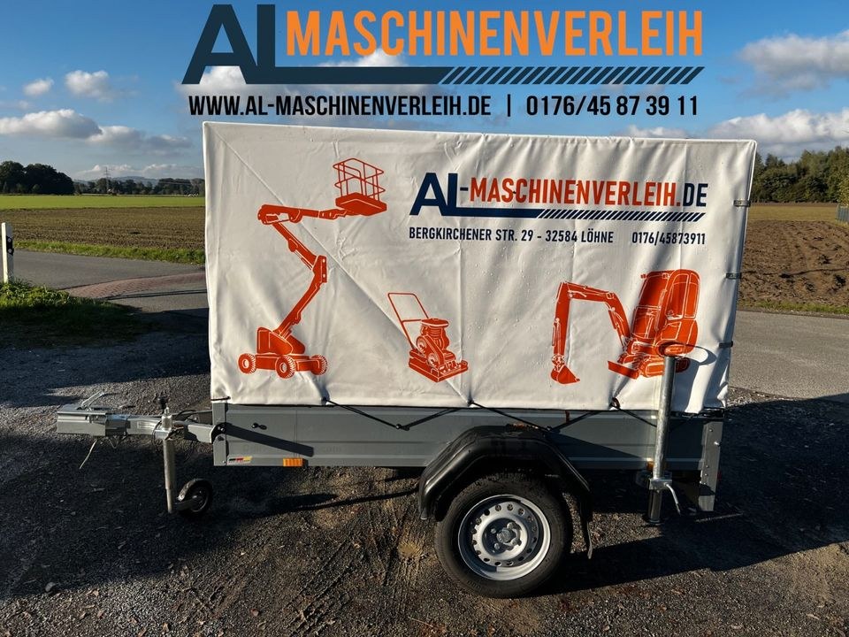 750 kg Planenanhänger mieten in Löhne – für Umzug, Garten & Transport