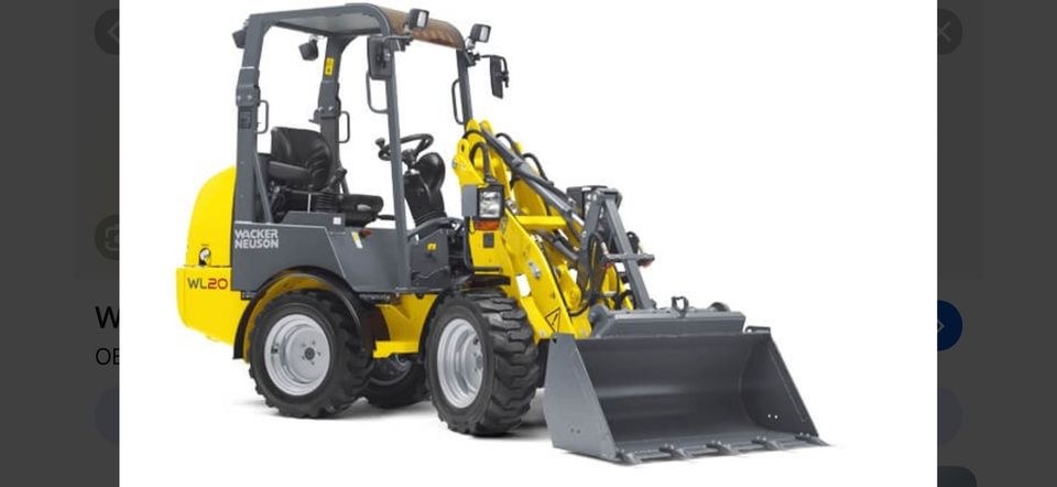 Radlader Wacker Neuson WL 20 Hoflader mieten bei Waldis Mietpark