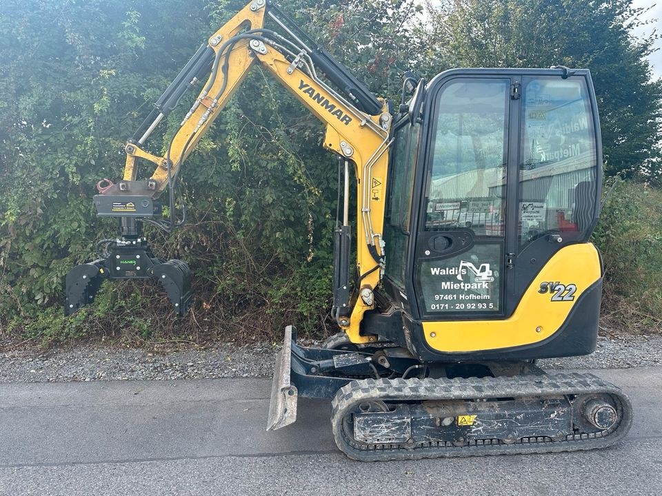 Bagger Yanmar SV22 Sortiergreifer mieten bei Waldis Mietpark – 4