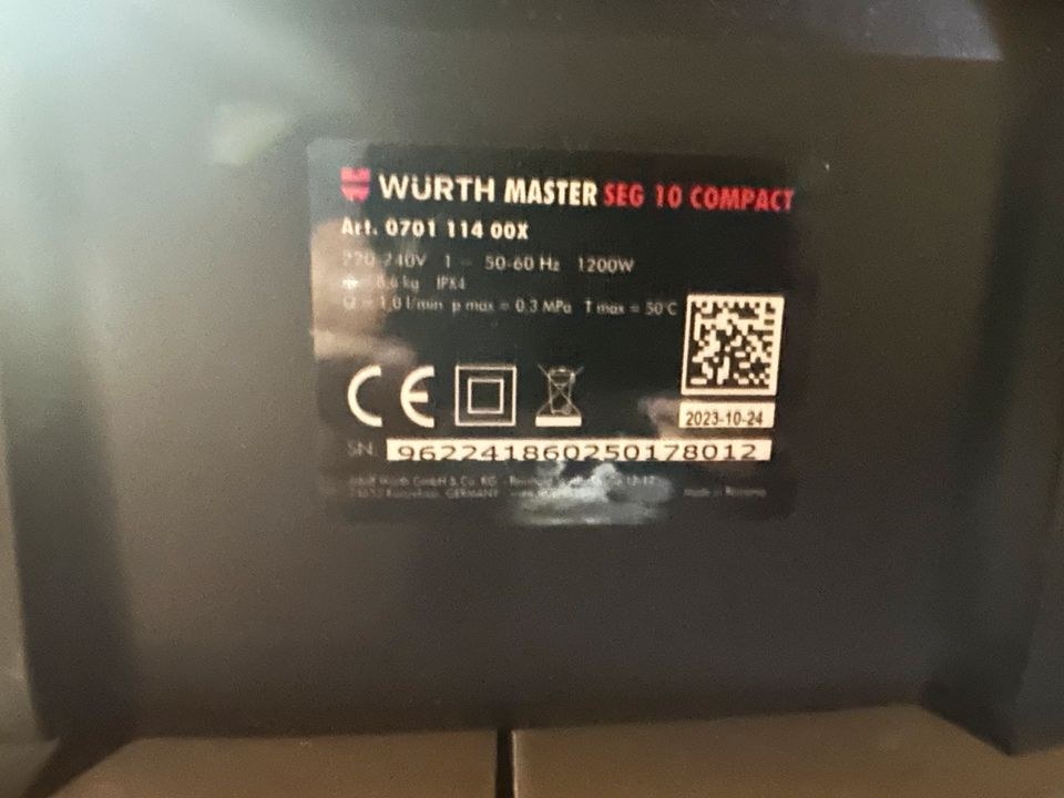 Teppichreiniger Würth Master Seg10 Compact mieten bei Waldis Mietpark – 4