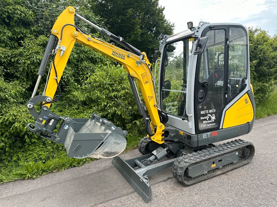Bagger Wacker Neuson ET 18 inkl Löffelpacket mieten