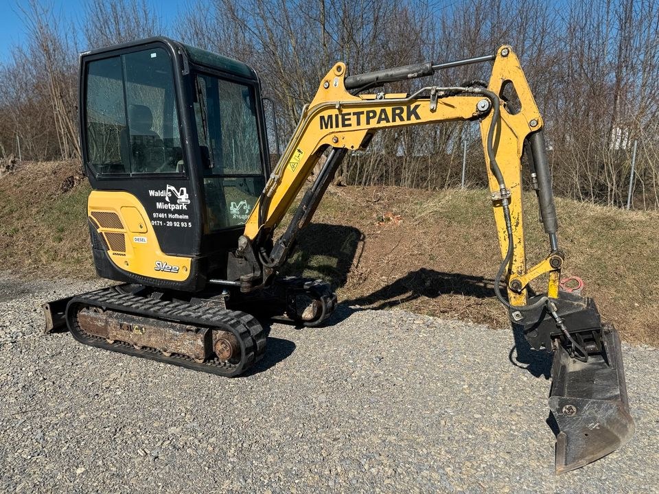 Bagger Yanmar SV22 inkl Löffelpacket mieten bei Waldis Mietpark