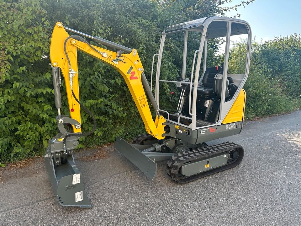 Bagger Wacker Neuson ET 16 inkl Löffel mieten bei Waldis Mietpark