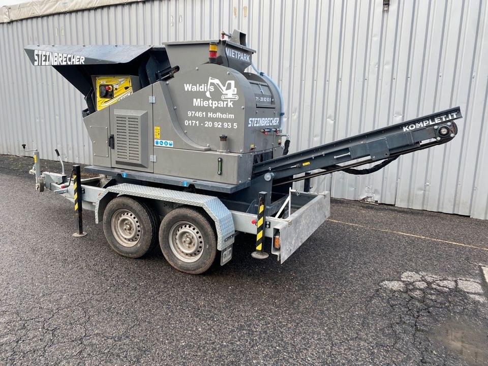 Mobile Brechanlage Steinbrecher Schredder mieten bei Waldis Mietpark – 4