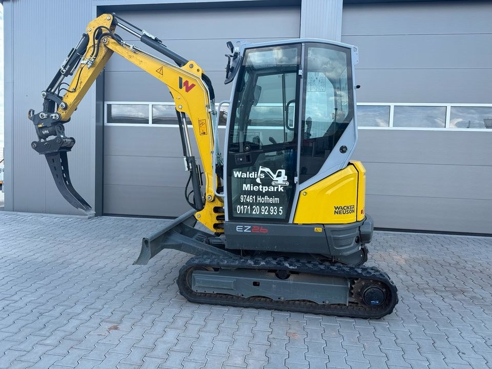 Bagger Wacker EZ 26 Kabelbau mieten bei Waldis Mietpark