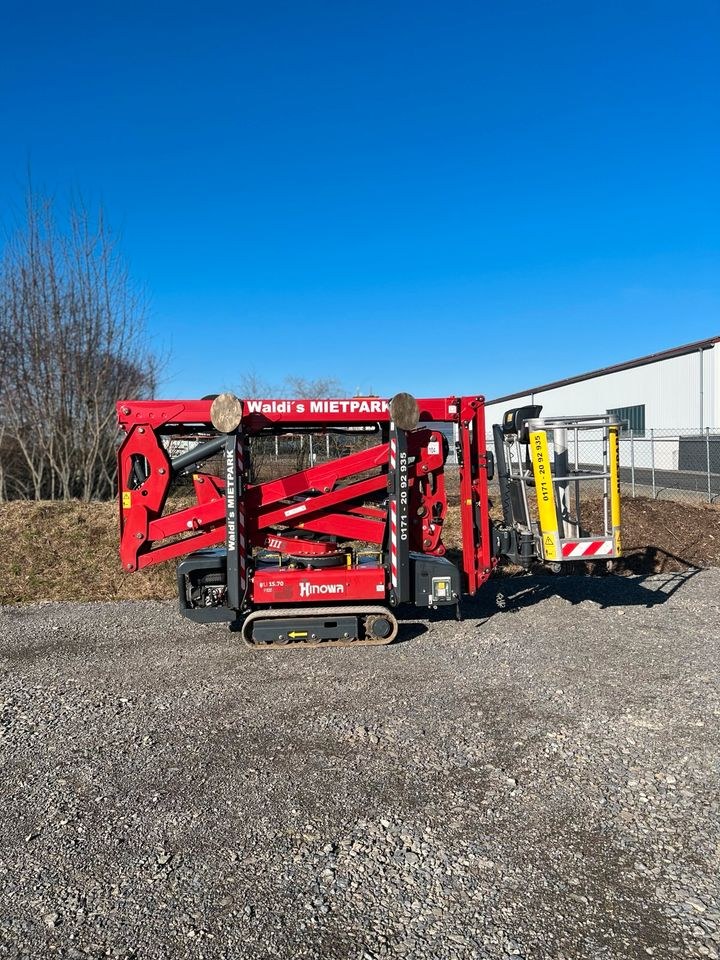 Raupenbühne Hinova Arbeitsbühne Steiger mieten bei Waldis Mietpark – 2