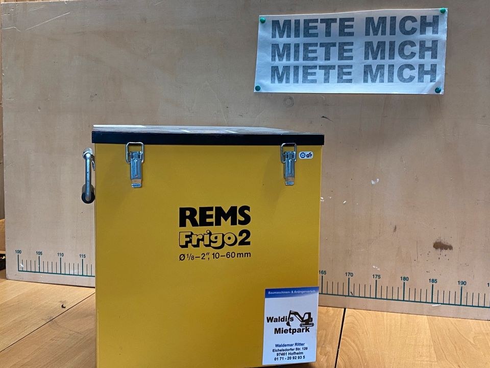 Einfriergerät Rems Frigo 2 Rohreinfriergerät mieten