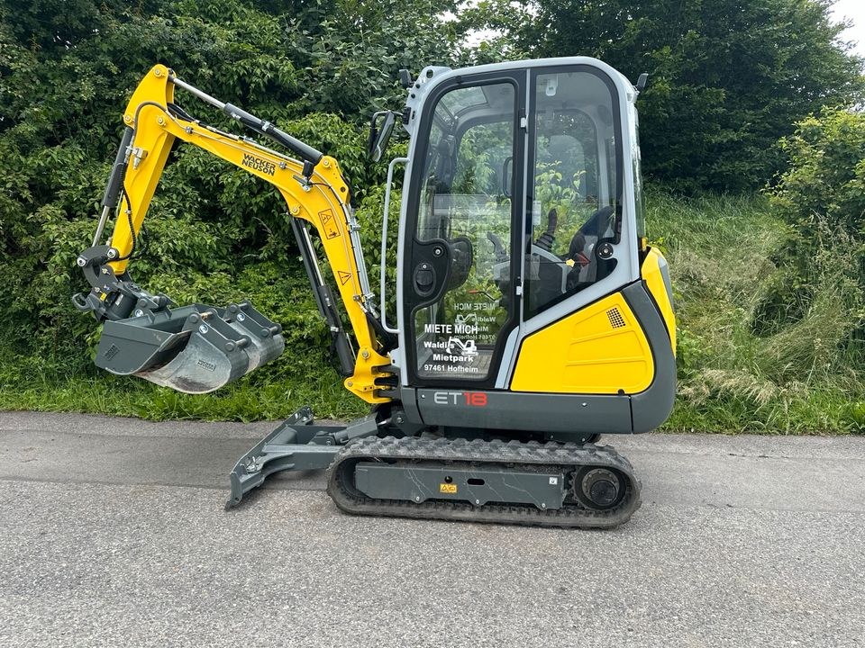 Bagger Wacker Neuson ET 18 inkl Löffelpacket mieten – 2