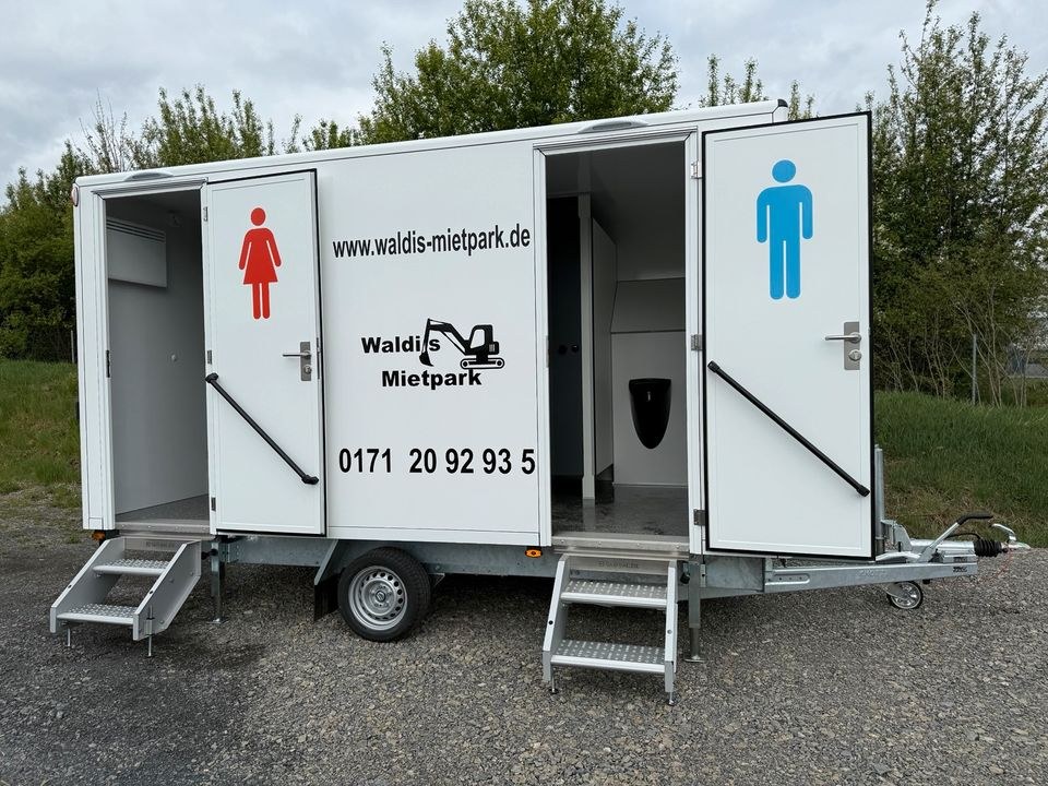 Klowagen,Toilettenwagen WC Anhänger Toiletten mieten