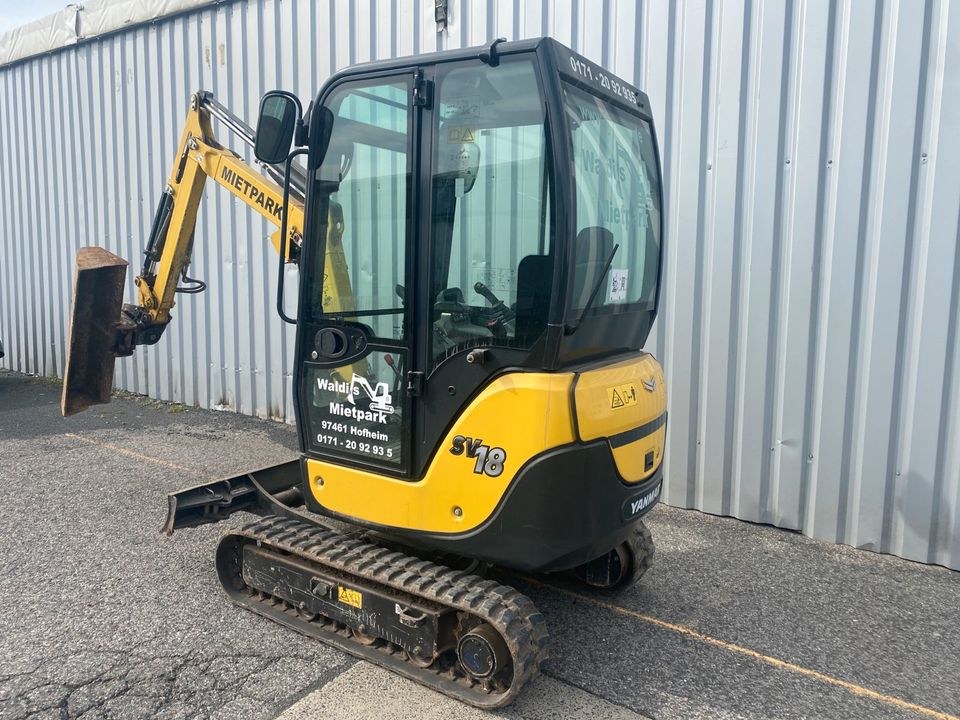 Bagger Yanmar SV18 Powertilt Minibagger mieten bei Waldis Mietpark – 2