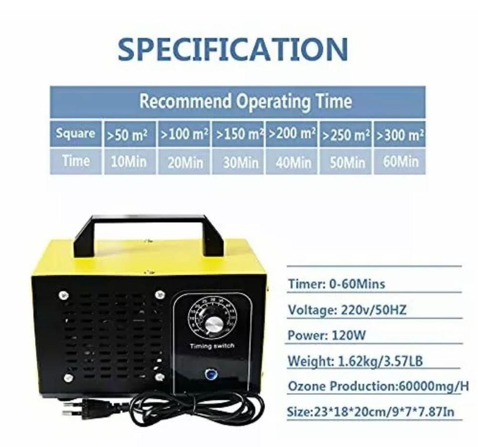 Ozongenerator Gestank Gerüche entfernen mieten in Geislingen – 3