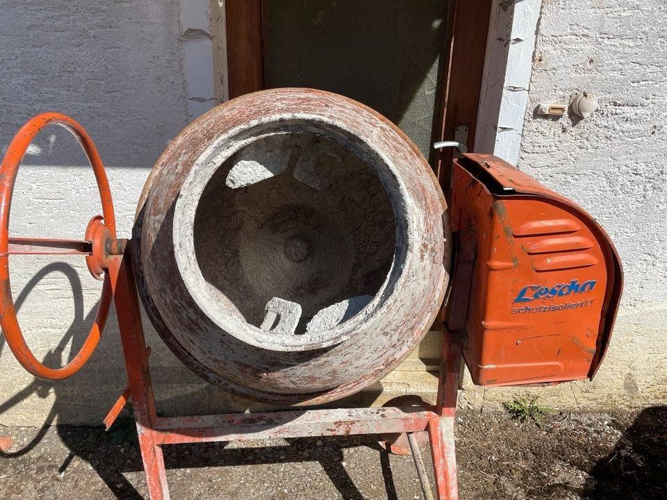 Lescha Betonmischer 140L mieten in Geislingen – für Fundament & Mauer – 3