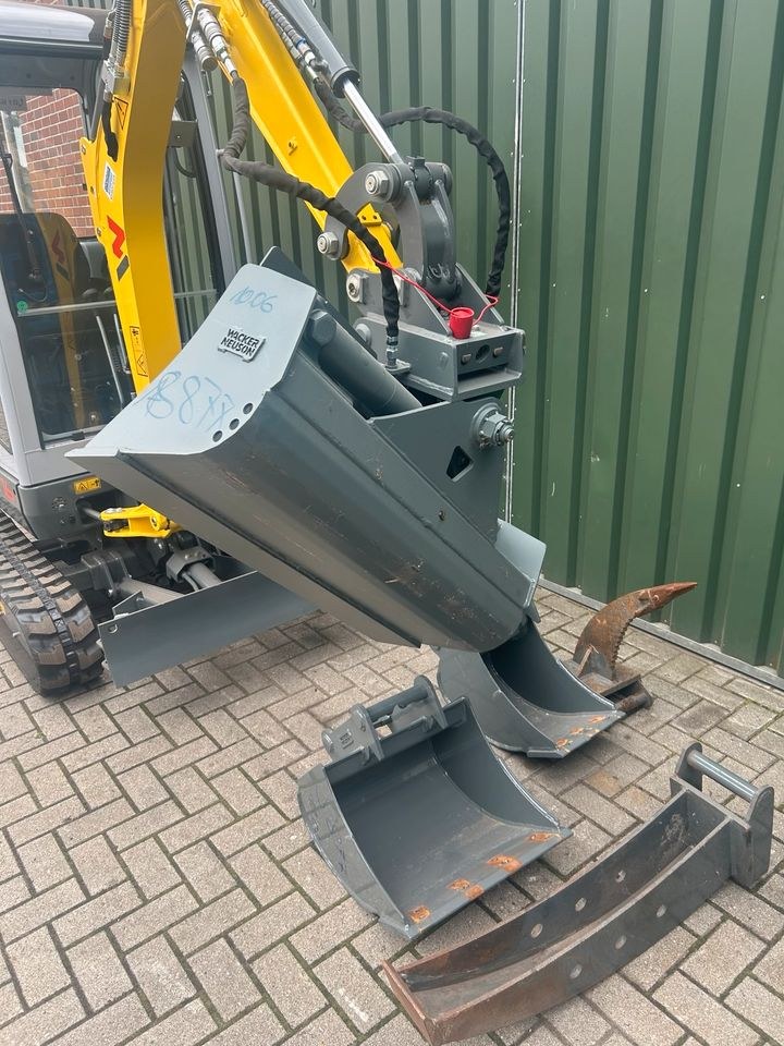 Minibagger 1,6 t Wacker ET 16 Anhänger Zubehör mieten in Garrel – 4