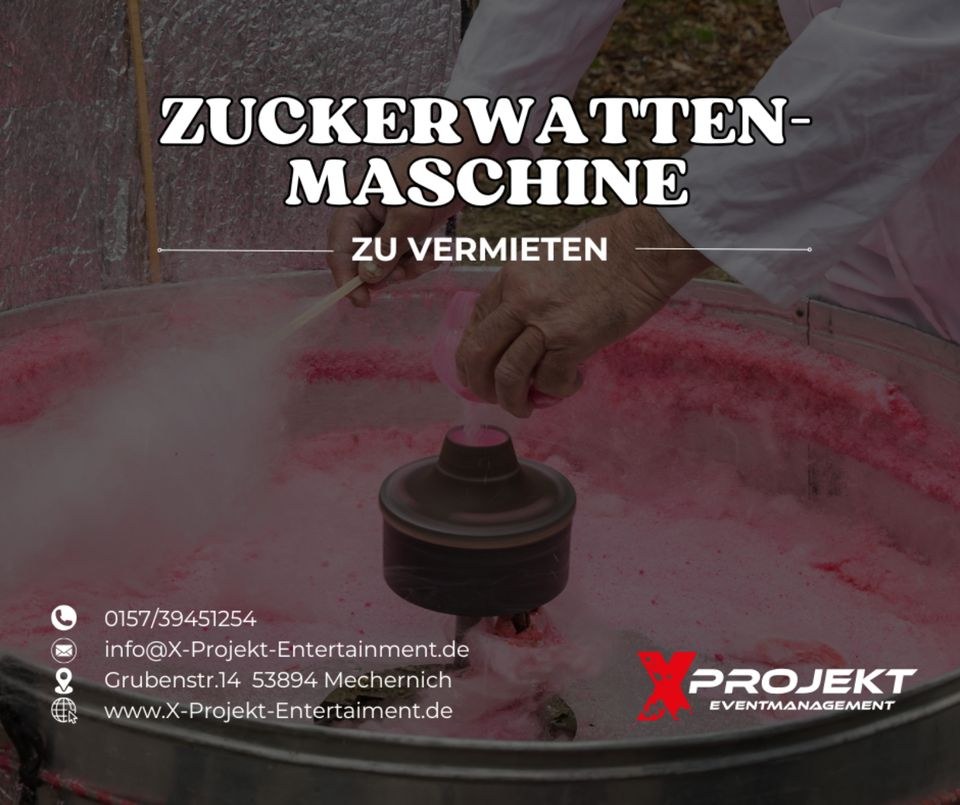 Zuckerwattemaschine süße Momente auf Ihrem mieten in Mechernich