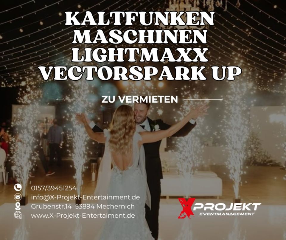 Kaltfunkenmaschine Vector Spark Up mieten in Mechernich