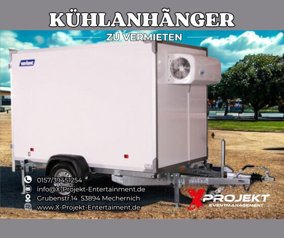Kühlanhänger mieten bei X Projekt Eventmanagement – für Fest & Markt