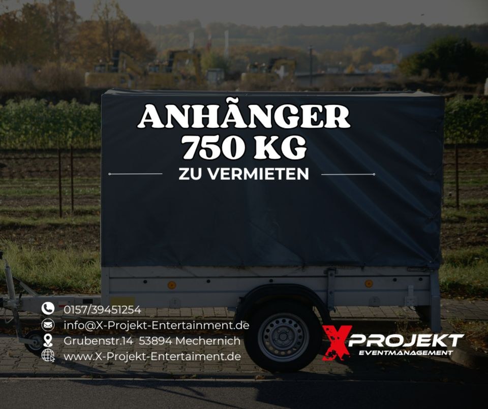 750 kg Anhänger mieten in Mechernich – für Umzug & Baumarkt