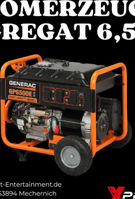 Stromerzeuger Aggregat 6,5 kW Generac GP6500E mieten in Mechernich