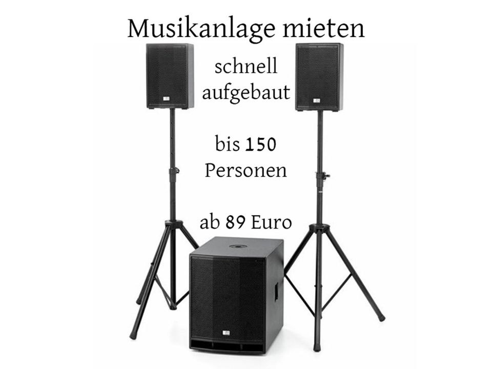 Musikanlage PA Fest mieten bei Xtime-Event Monika Lesske – Party-Sound