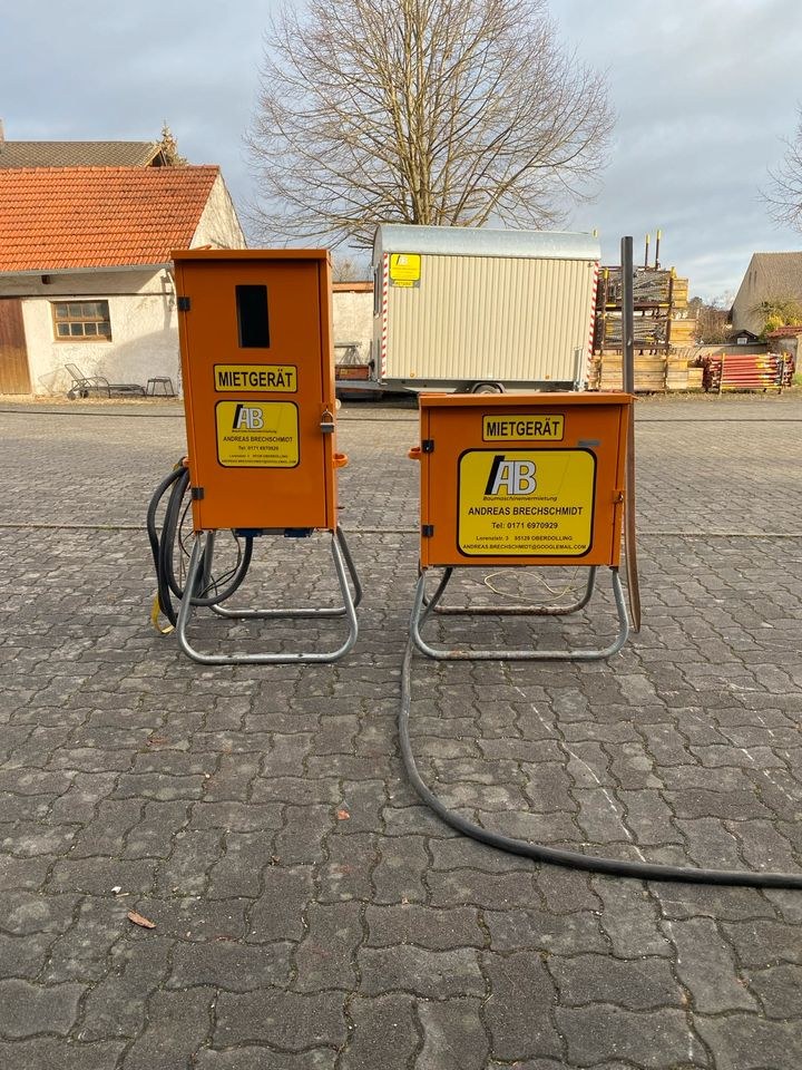 Baustromkasten Baustromverteiler mieten bei AB Baumaschinenvermietung