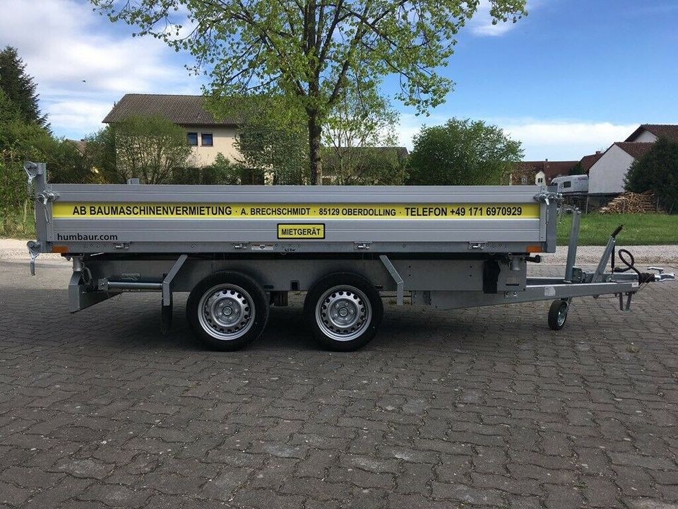 Dreiseitenkipper Kipper Anhänger mieten bei AB Baumaschinenvermietung – 2