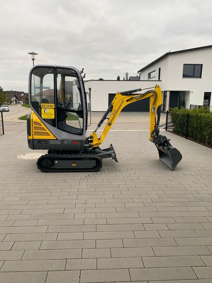 Minibagger Bagger Ingolstadt mieten bei AB Baumaschinenvermietung